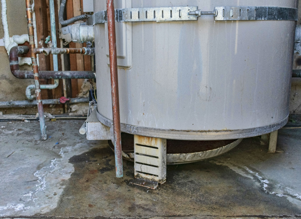 Leaking water tank